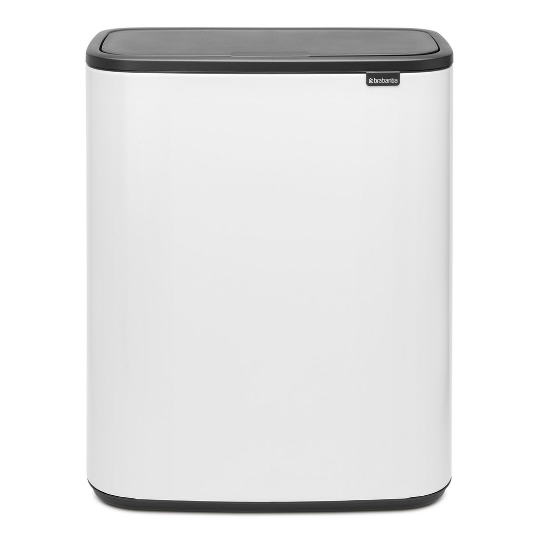 Brabantia Kitchen Touch Bin 2 x 30L | White