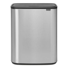 Brabantia Kitchen Touch Bin 2 x 30L | Fingerprint Proof Matt Steel