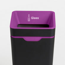 Method Office Recycling Bin Open Lid 60L | Purple Glass