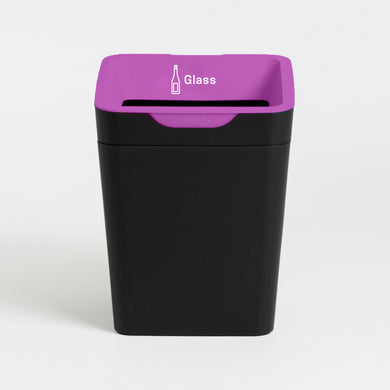 Method Office Recycling Bin 20L | Purple Glass