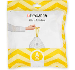 Brabantia Bin Liner | Code A 3L | 40 Bags