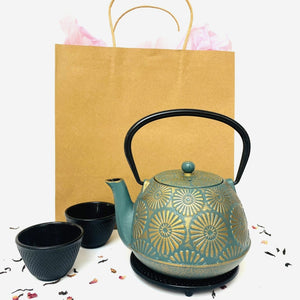 Cast Iron Teapot Gift Pack