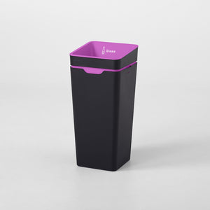 Method Office Recycling Bin Open Lid 60L | Purple Glass