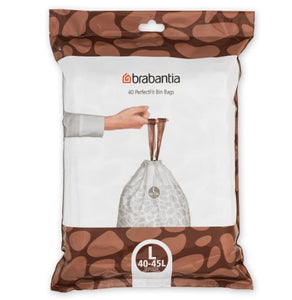 Brabantia Bin Liner | Code L 40-45L | 40 Bags